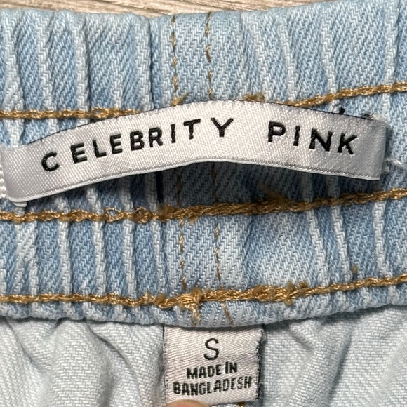 Duo 1 Celebrity Pink Drawstring Denim Shorts S & 1 Wild Fable Rolled Cuff 4/R - Picture 3 of 10